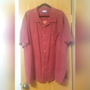 Breakwater Burgundy Button-Up Shirt XXL